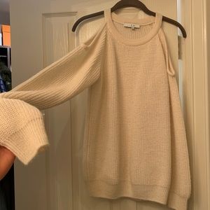 IRO Cream Cut-Out Shoulder Sweater Size XS